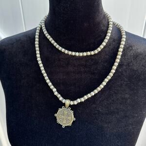 Saint Benedict San Benito Medallion Cross Bead Necklace Protection Evil Exorcism